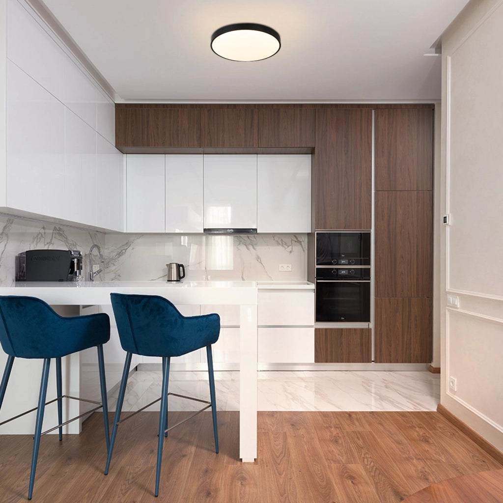 ZMH Lampada da soffitto a LED dimmerabile da 50 W, design anello Via Lattea, colore bianco
