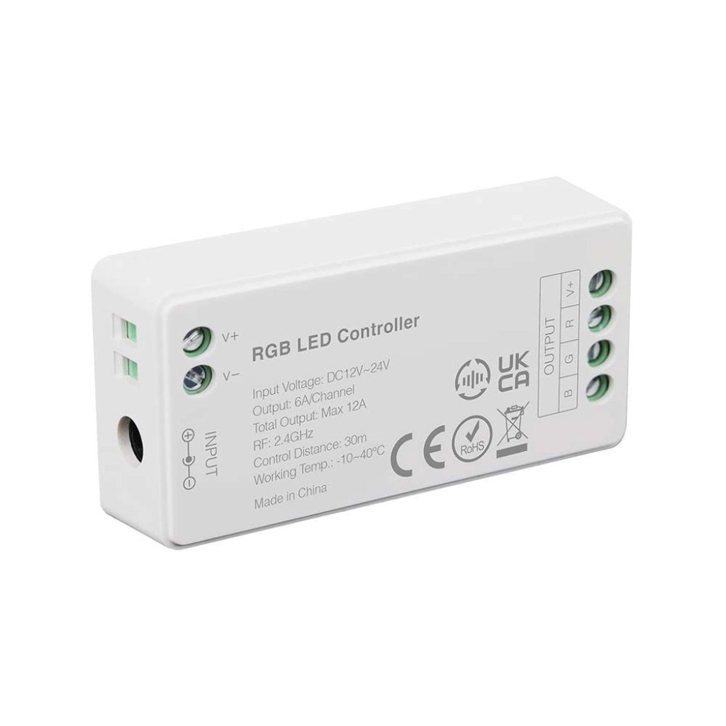 Centralina Controller 4 Canali 12/24v Rgb+W Wifi Wireless RF SKU 2913 ...