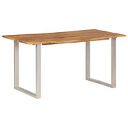 Tavolo da Pranzo | Tavolo da cucina 154x80x76 cm in Legno Massello di Acacia