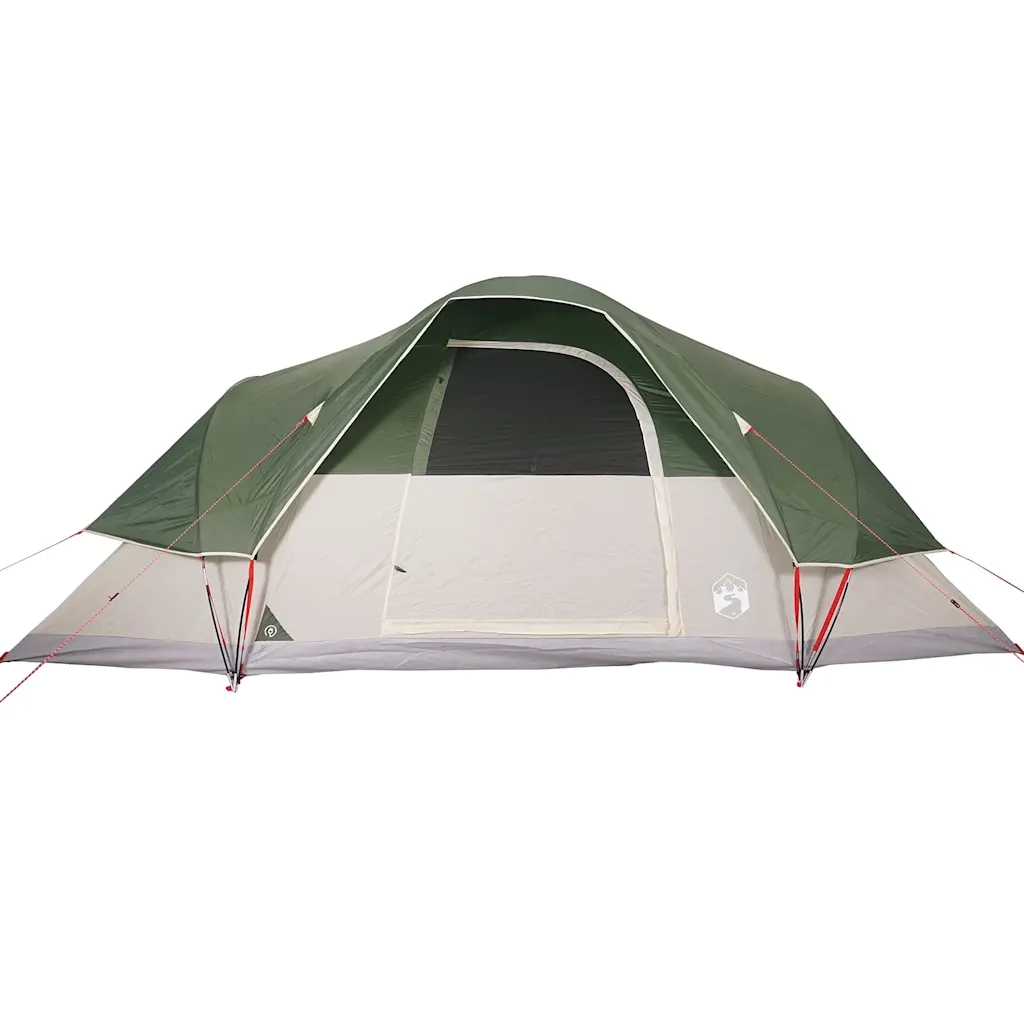 Tenda da Campeggio a Cupola per 9 Persone-Tenda per Escursionismo Verde Impermeabile
