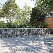 Cesto Gabbione con Copertura 600x100x50 cm in Ferro Zincato 3295183