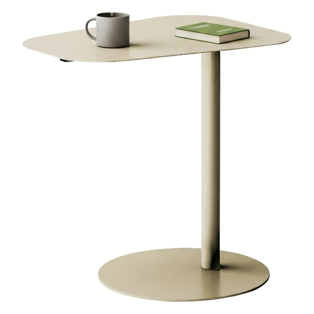 Tavolino da salotto Niccone, Tavolo basso da caffè, Portariviste per divano, Ripiano da soggiorno, 50x38 h50 cm, Panna