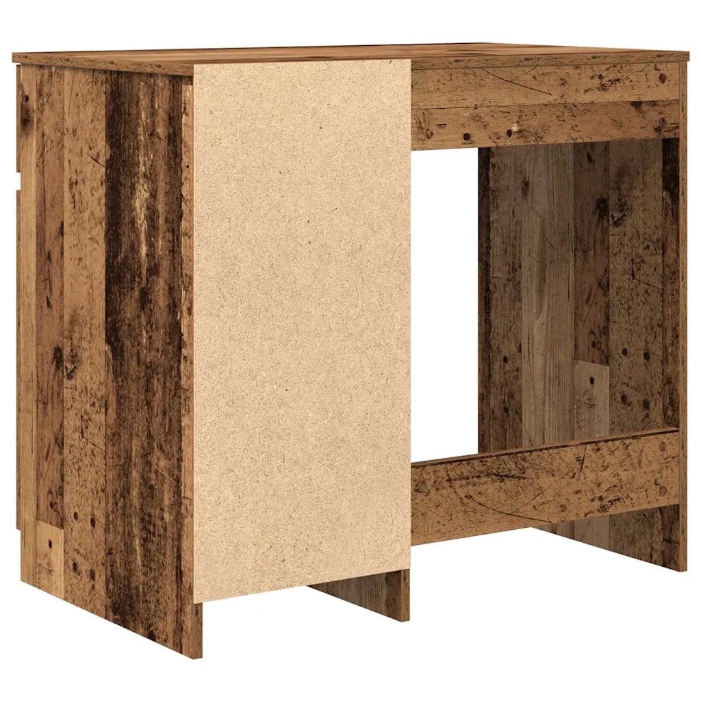 Scrivania | Tavolo da Ufficio Legno Antico 86x49x76 cm in Legno Multistrato