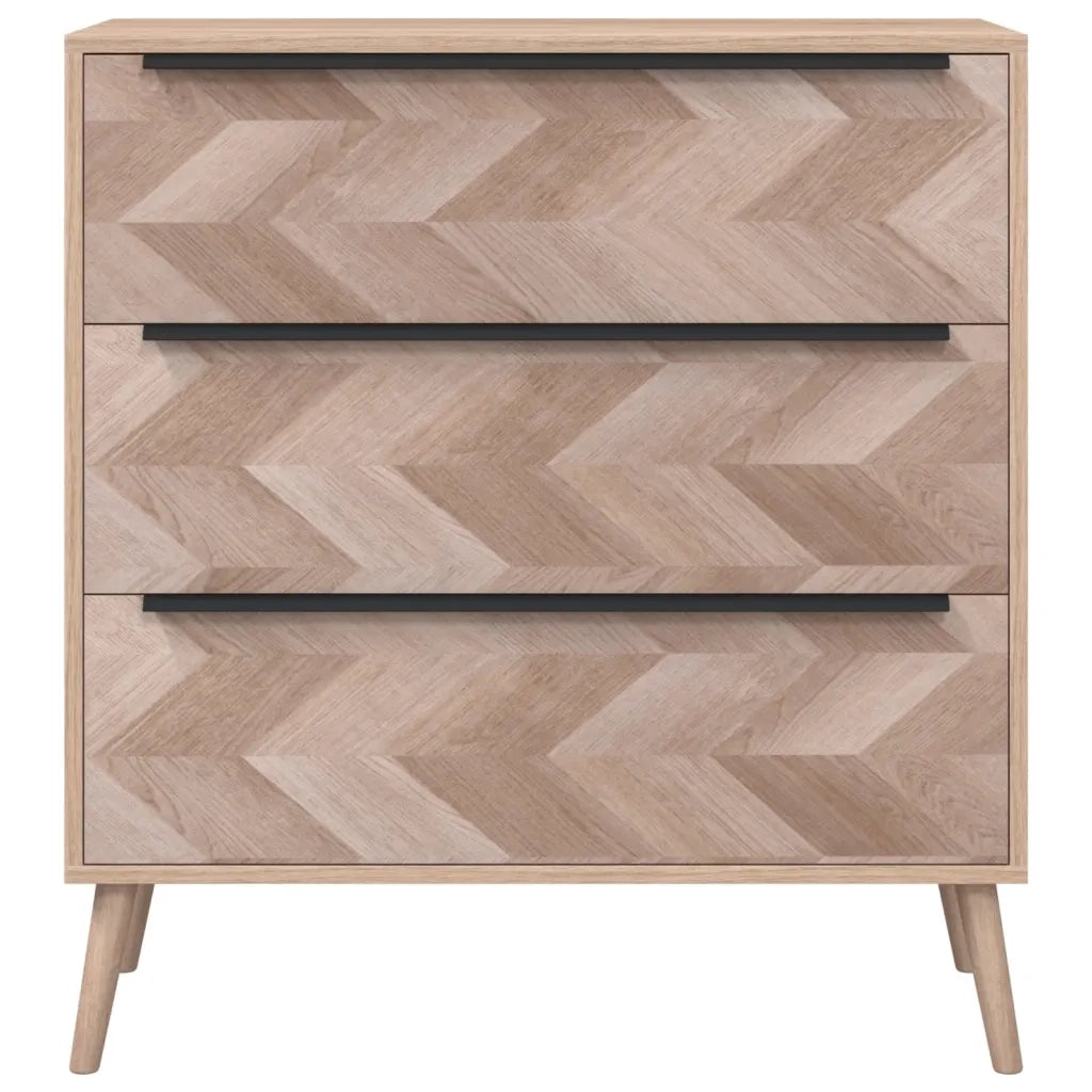 Finori Cassettiera Lusk 03A Rovere Sonoma 80x38,5x87 cm 377414
