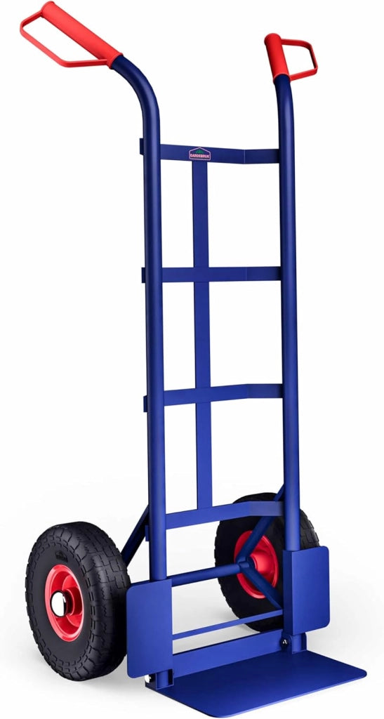 ® Carrello Portapacchi Pneumatici in Gomma Piena PU Pieghevole 200 kg in Acciaio Carrellino da Trasporto