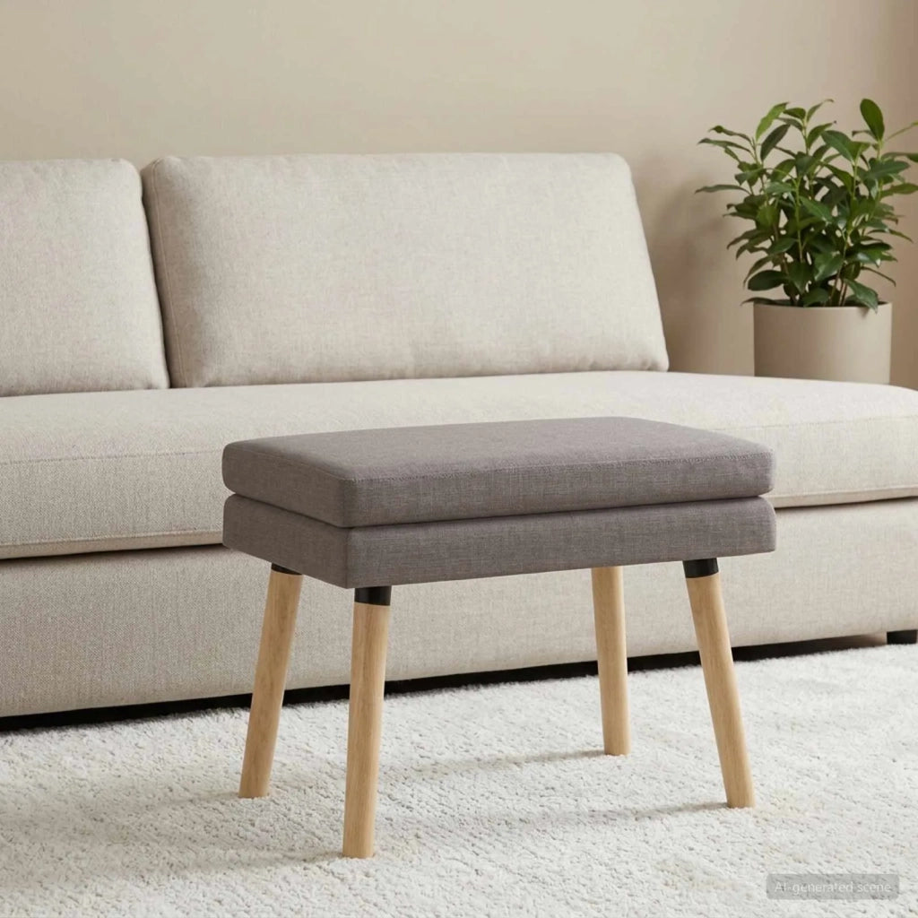 Panchina a doppio strato Tortora 60 x 40 x 46 cm Tessuto 42038423