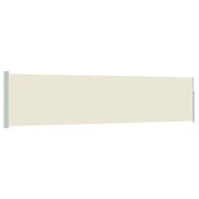 Tenda da Sole | Tenda laterale Retrattile per Patio 120x500 cm Crema
