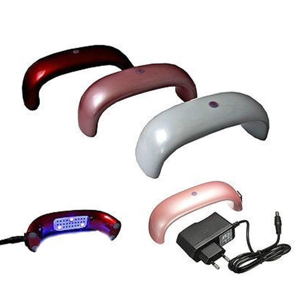 Trade Shop - Mini Lampada Fornetto Uv 3 Led 6w Per Mani E Piedi Nail Art Ricostruzione Unghie -