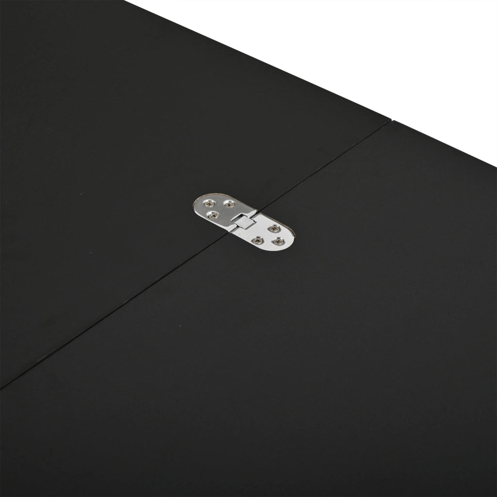 Tavolino da caffè alzabile con LED e presa laterale - per soggiorno - 100×50×51.5 cm - nero