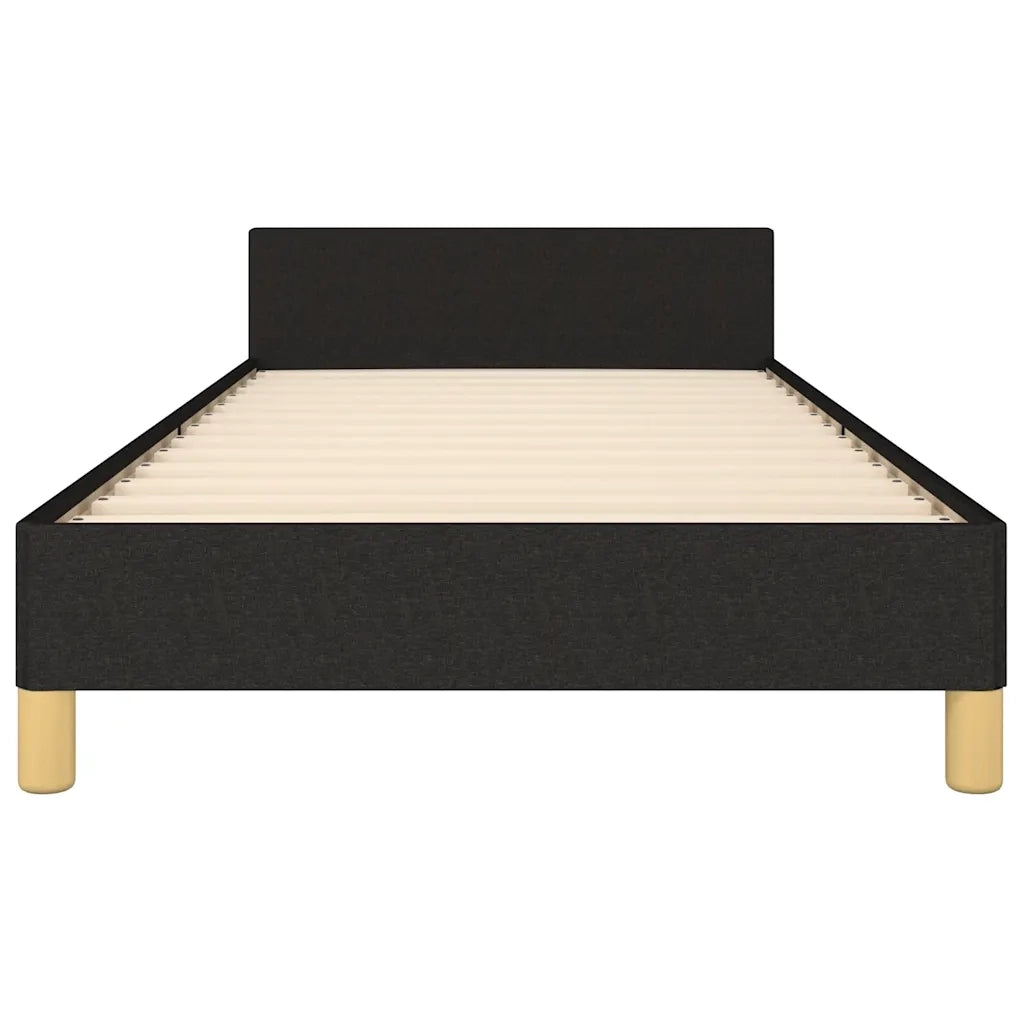 Giroletto senza Materasso-Struttura Letto Nero 80x200 cm Tessuto 259635