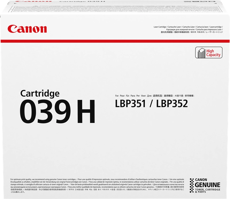 Canon cartuccia Cartuccia 039 H nero