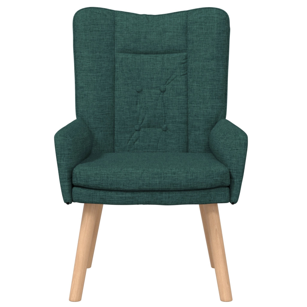 Sedia Rilassante  Verde Scuro in Tessuto