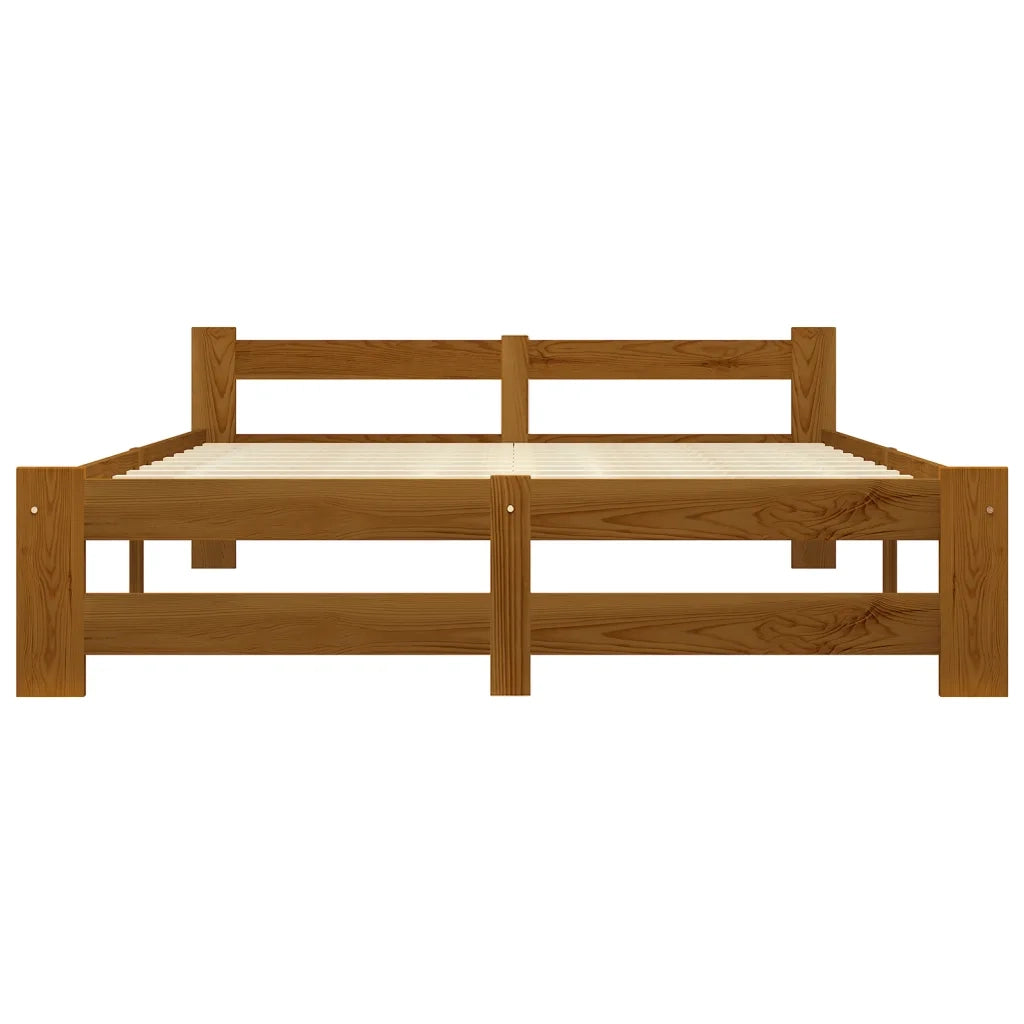 Giroletto senza Materaso Ambrato in Legno di Pino 140x200 cm