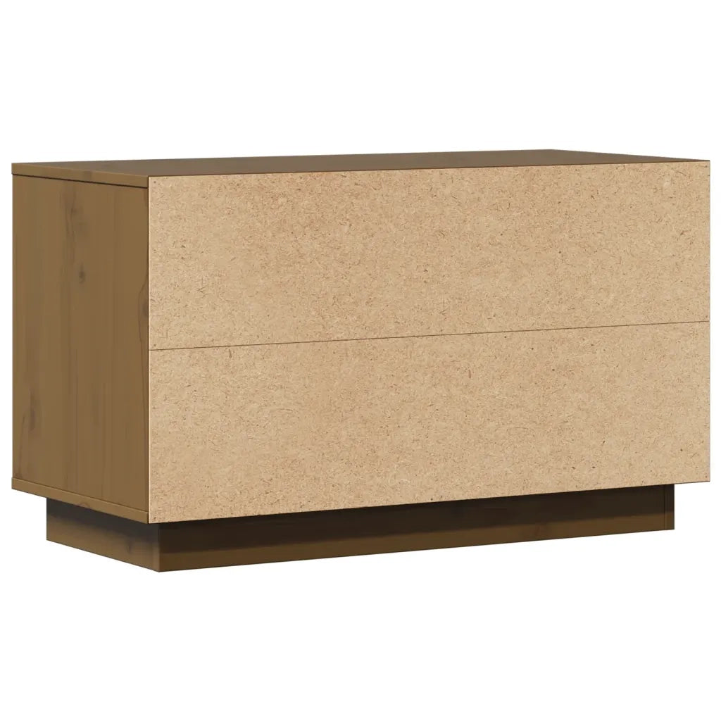 Mobile TV Miele 74x35x44 cm in Legno Massello di Pino