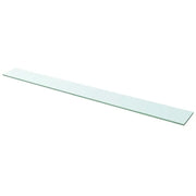 2 pz Mensole | Ripiano | Scaffale in Vetro Trasparente 110x12 cm