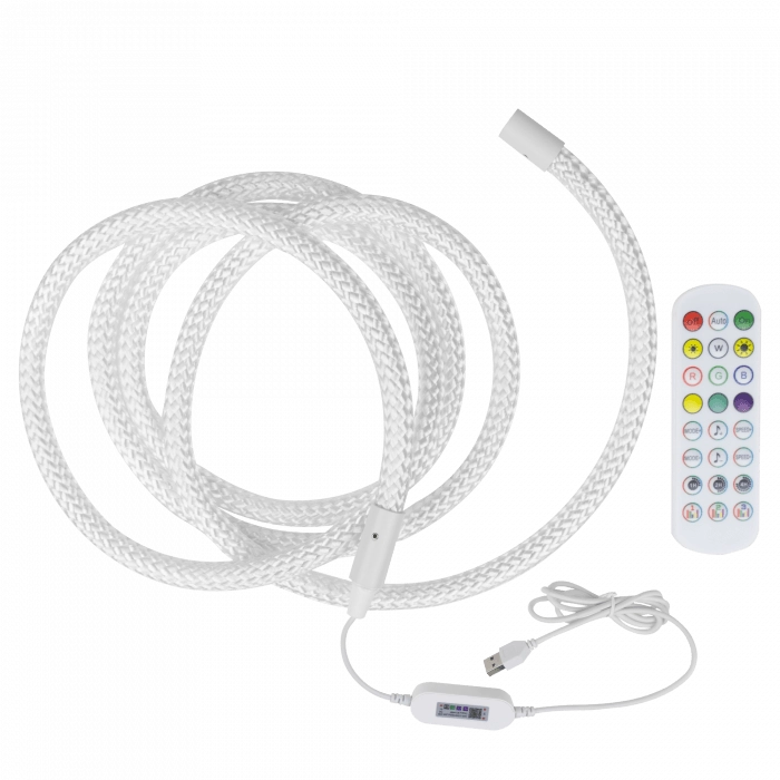 Ecolight corda LED RGB 3m 5V con telecomando IP20 interno