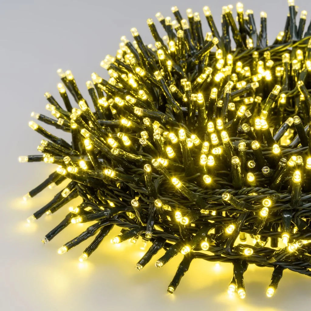 Catena Nastro di Luce 1000 miniled con Multiflash - giallo-oro