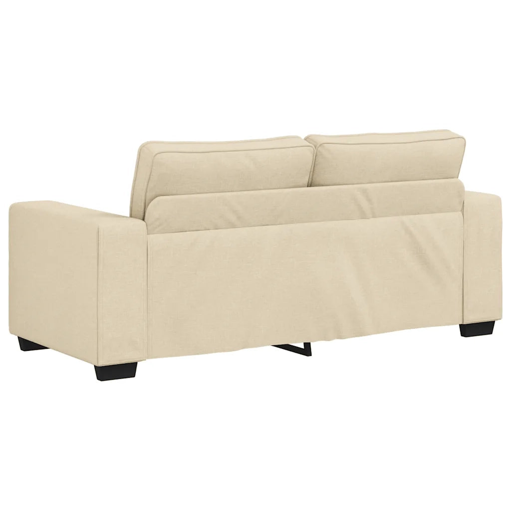 Divano a 2 Posti Crema 180x77x82 cm in Tessuto 4105173