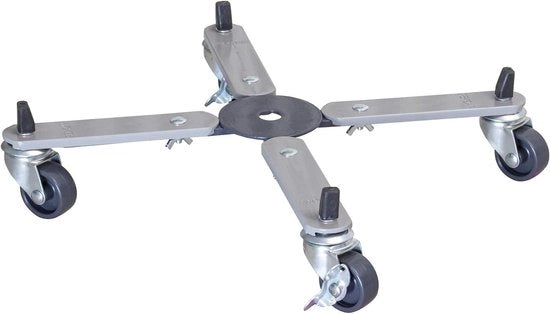Rotolatore di Pianta Sun City Basic 20082701 32-46 x 6 cm, Utilizzabile Continuamente sulla Superficie Estendibile per Uso Esterno e Interno con 2 Chiavi di Blocco Capacità di Carico 100 kg