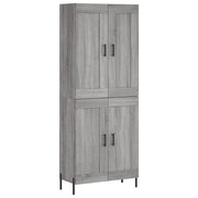 Credenza | Madia | Buffet da pranzo | Armadio da pranzo Grigio Sonoma 69,5x34x180 cm in Legno Multistrato