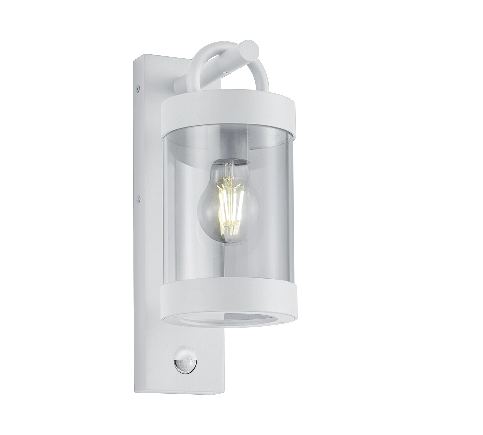 Applique Lanterna Led da Esterno Sensore Movimento E27 Bianco Sambesi GD Trio