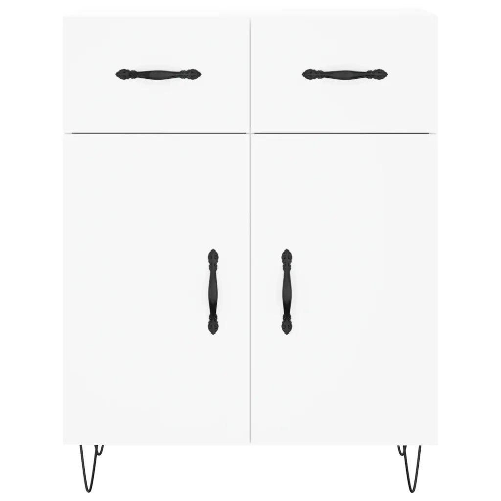 Credenza Bianca 69,5x34x180 cm in Legno Multistrato 3199905