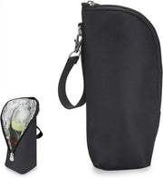 Borsa termica per flessini per bambini - Isolante per flessini per passeggiate in carrozzina - Borsa termica per flessini - Portatile - Nero - Ideale per viaggi in carrozzina