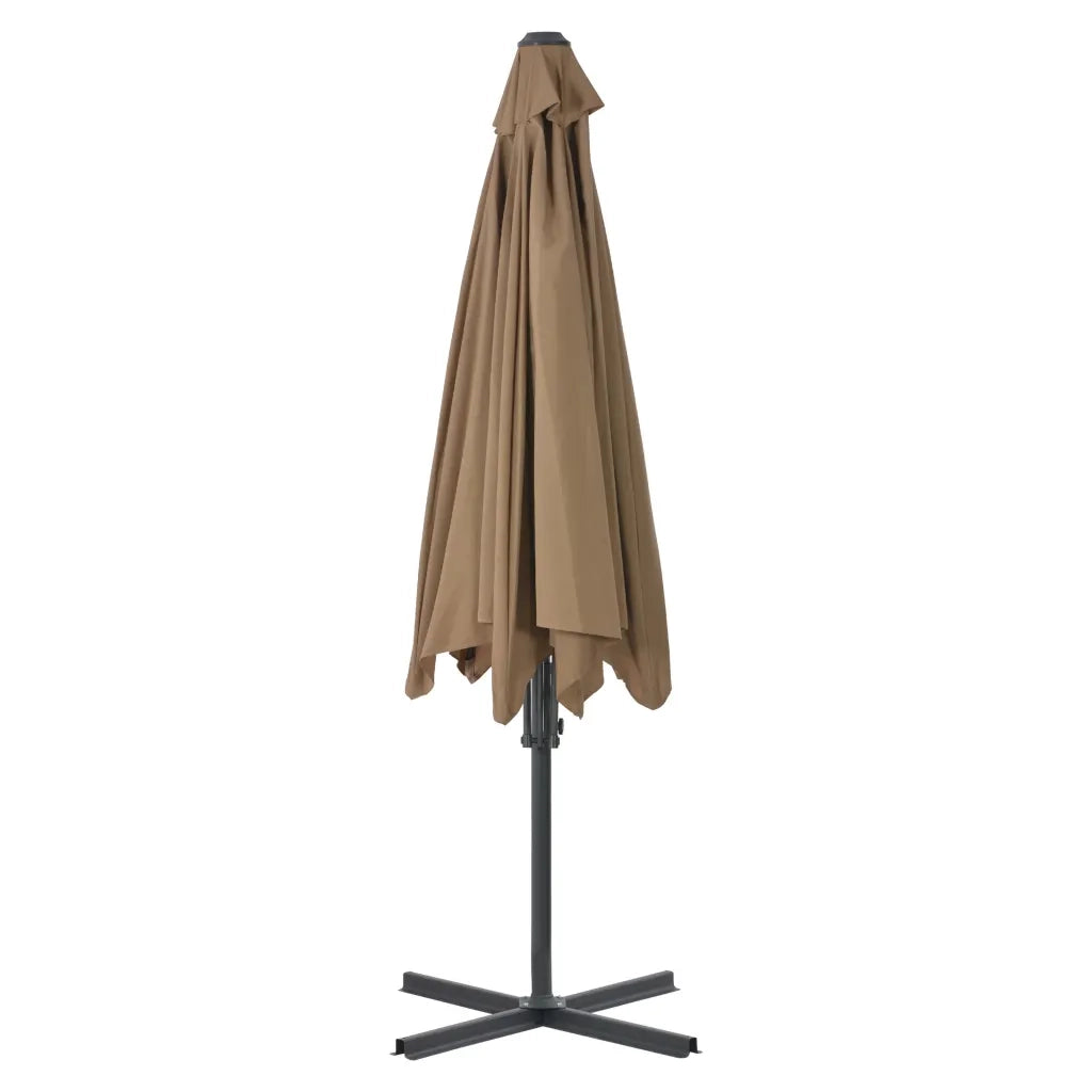 Ombrellone da Esterni con Palo in Acciaio 300 cm Grigio Talpa 44888