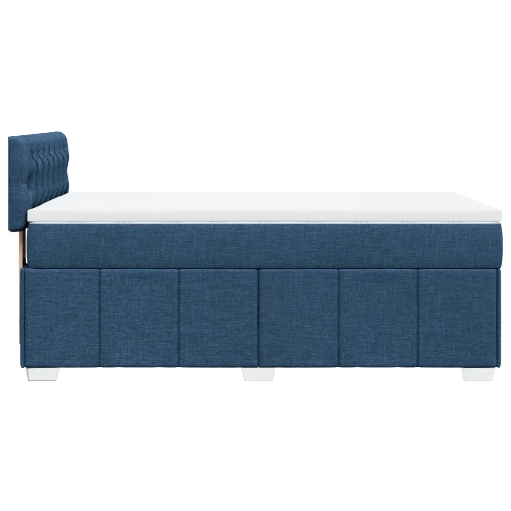 Giroletto a Molle con Materasso Blu 90x200 cm inTessuto
