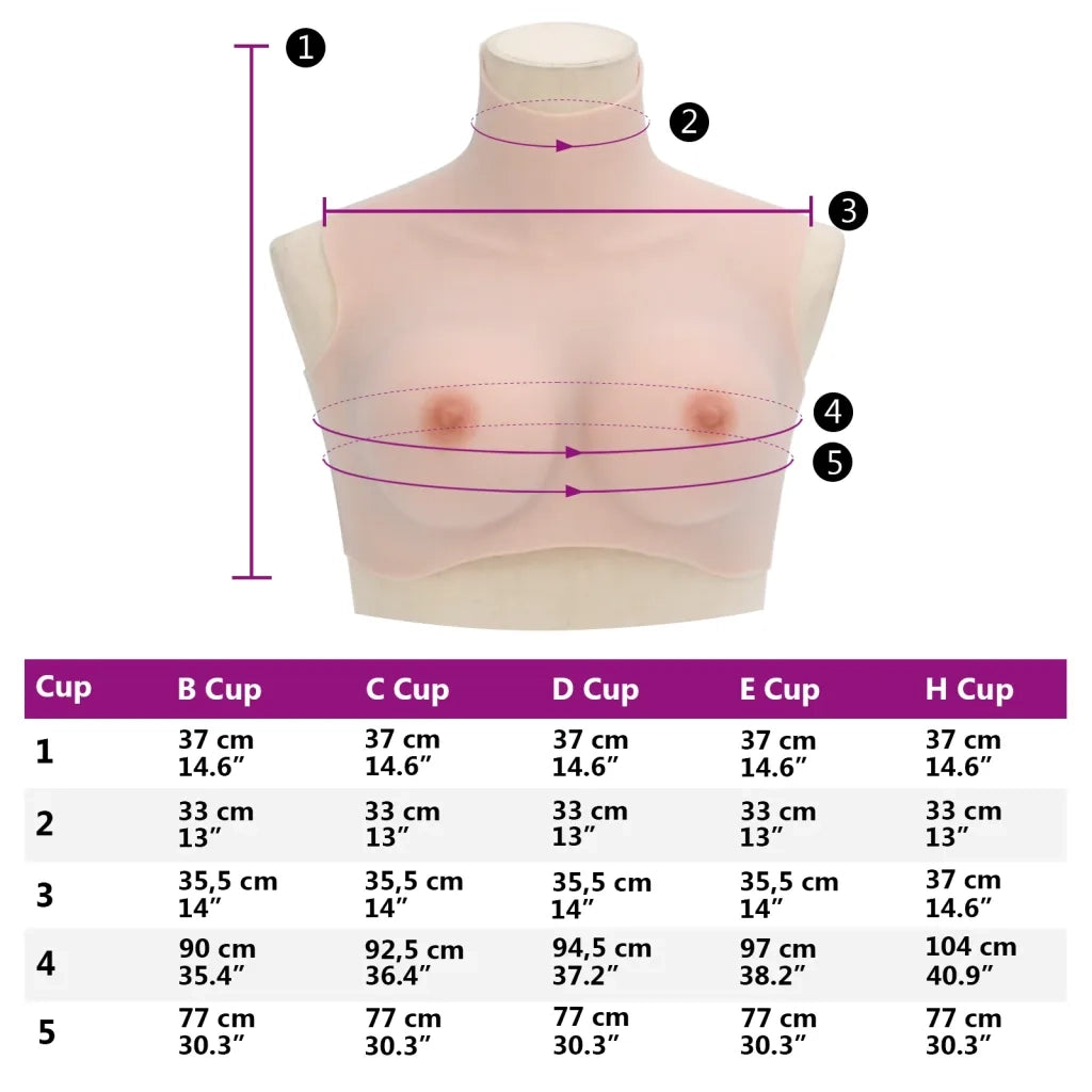 Corpetto in Silicone Caucasico Coppa D CFW3922861