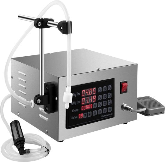 Vulmacchina per liquidi - Compattatore di bottiglie - Automa di riempimento - Liquidi, salse, bevande, crema - 5-3500ml - 50W