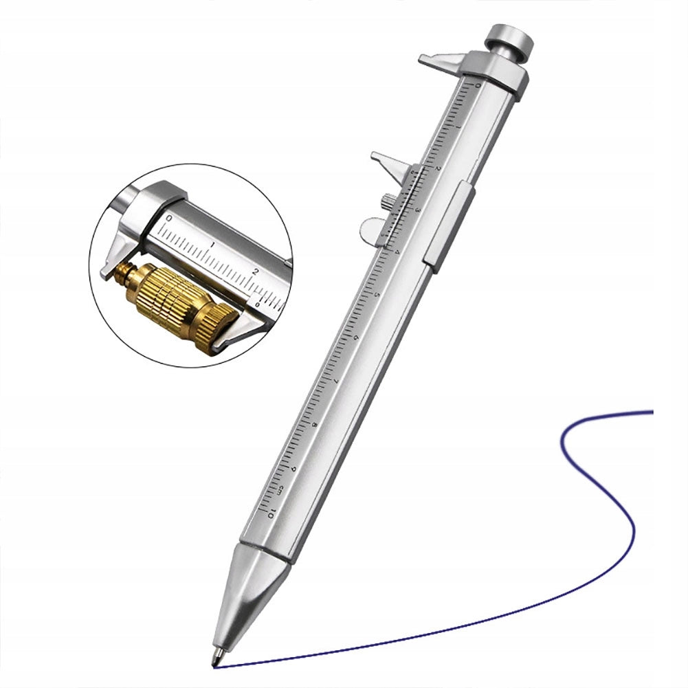 Penna con Calibro 0-100 mm – Strumento 2 in 1 per Misurazioni Precise e Scrittura | Precisione +0.02 mm