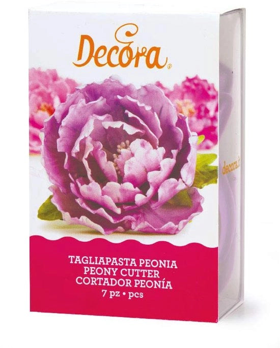Kit di decorazione 7 stecche di fiore fiore biscotto, plastica, blu, 8,5 x 8,5 x 5 cm