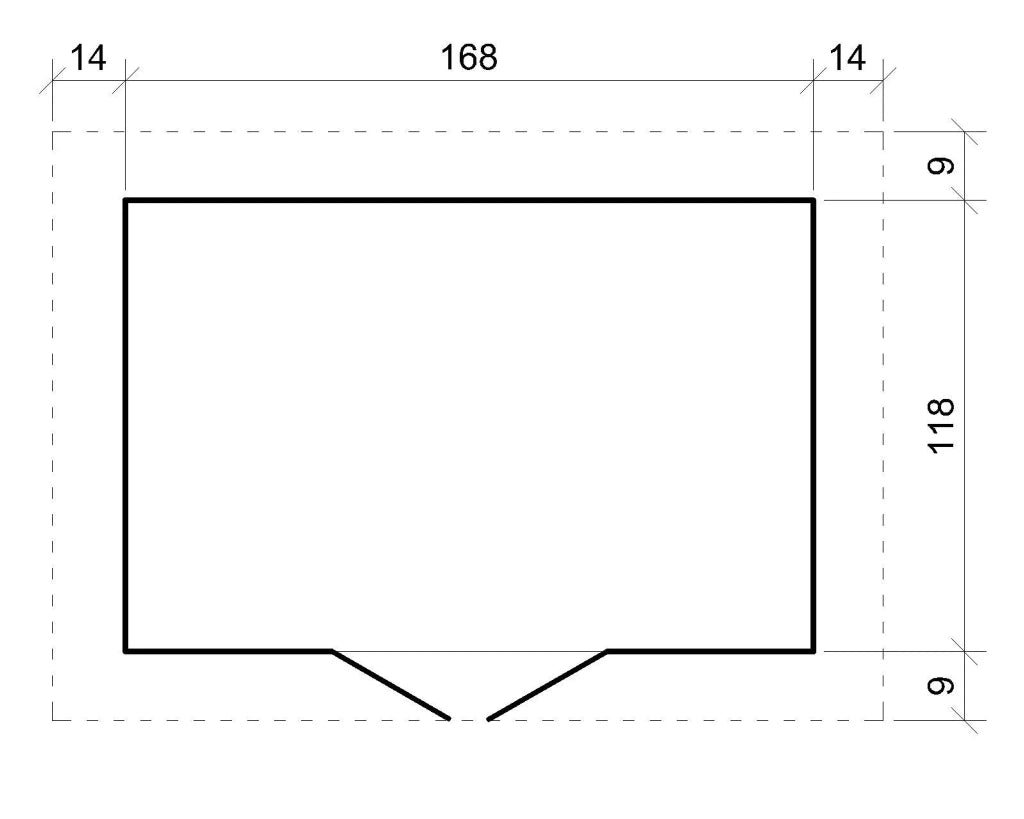TIMBELA M367+M367G Casetta da Giardino in Legno - 1.98 m2
