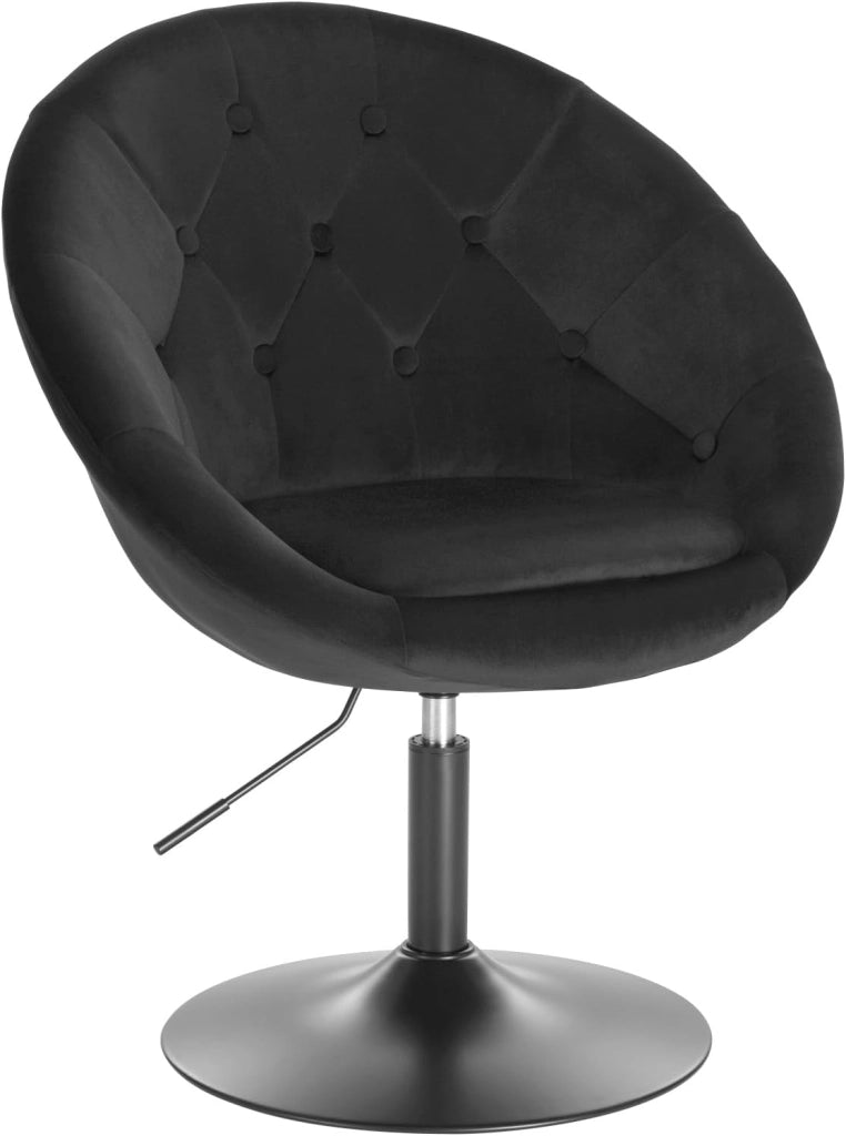 Poltroncina da Bar Sgabello Girevole Sedia con Schienale Braccioli in PU Altezza Regolabile Bianco