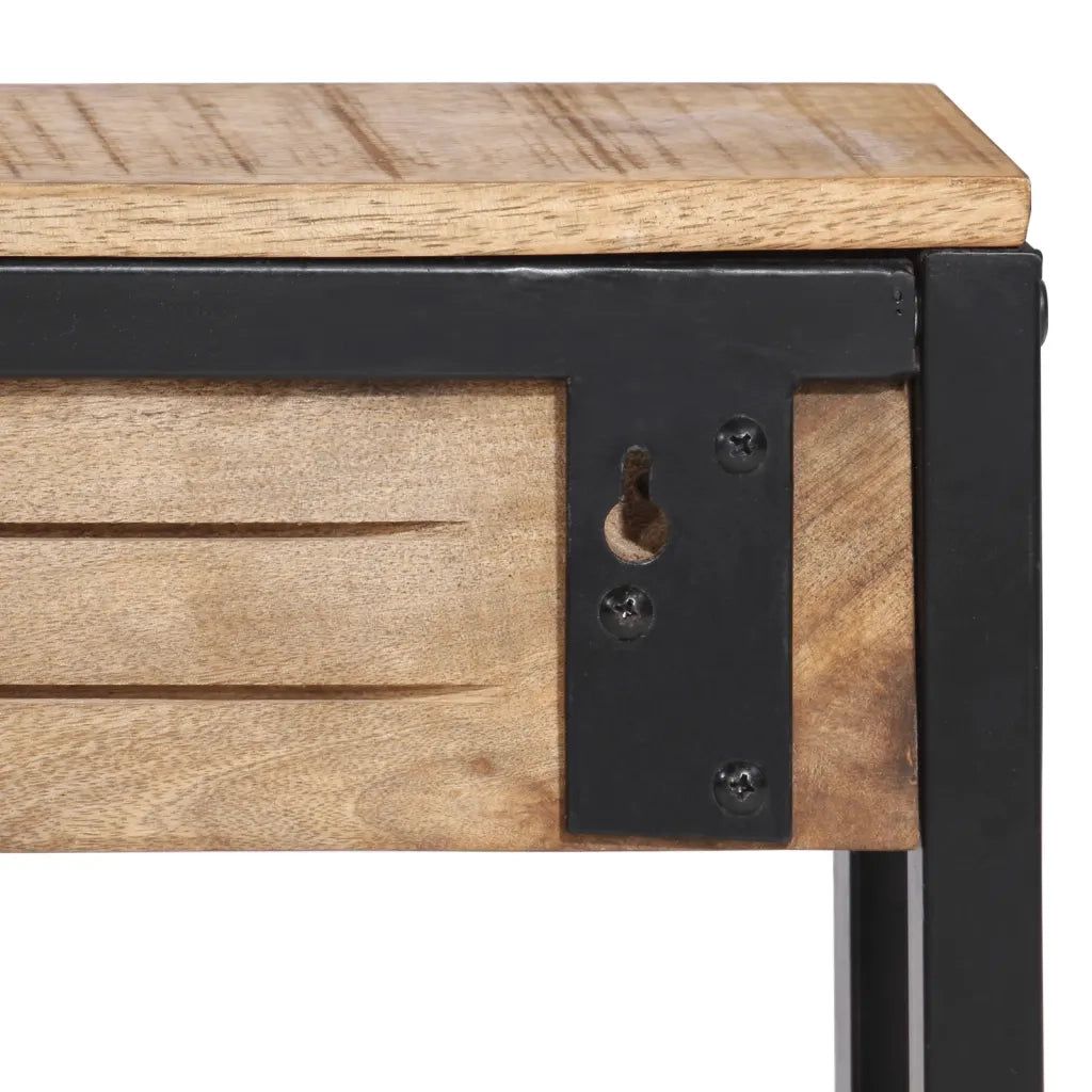 Appendiabiti 87x10x27 cm in Legno Massello Grezzo di Mango CFW8051367