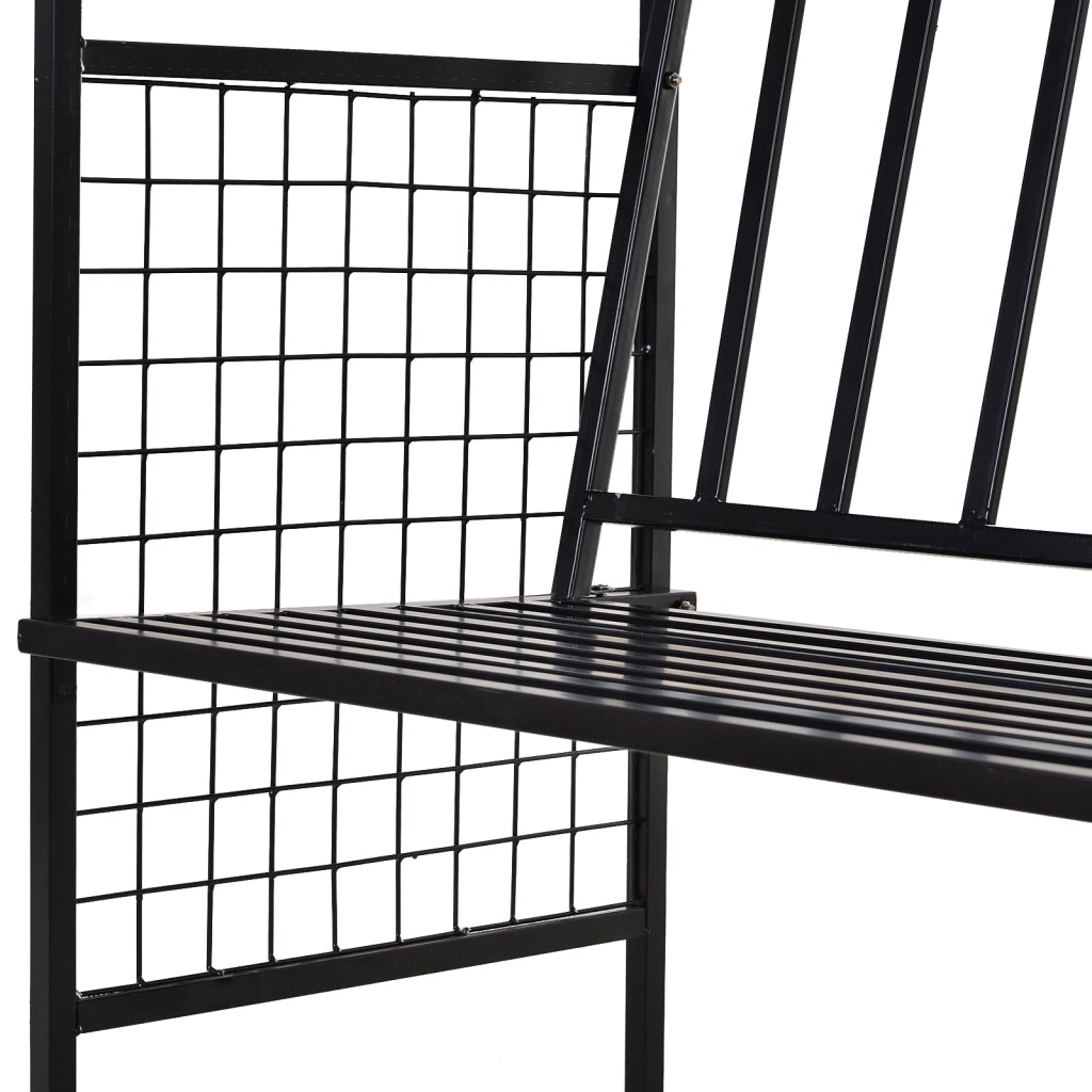 Arco con Panca ¨C zephmum ¨C Nero, Metallo, 154x60x205 cm