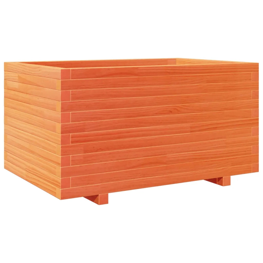Fioriera Giardino Marrone Cera 90x60x49,5cm Legno Massello Pino 3282566