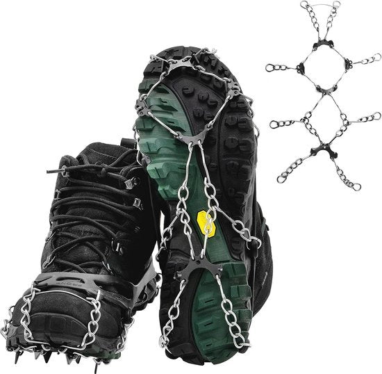 Spike anti-slip pericoloso. Aiuta nella neve e sul ghiaccio. Soluzione ideale in inverno e garantisce corsa sicura, camminata sicura o camminata senza preoccupazioni nella neve e sul ghiaccio