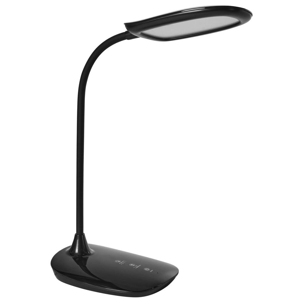 Lampada da scrivania per ufficio Illuminazione da tavolo nera Lampada per computer da lettura Braccio regolabile Funzione CCT Dimmer Stepless