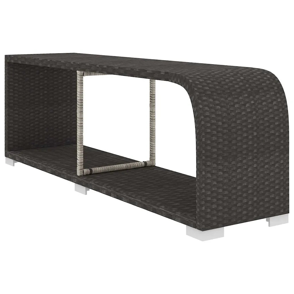Set Divani da Giardino 8 pz con Cuscini in Polyrattan Nero 48314