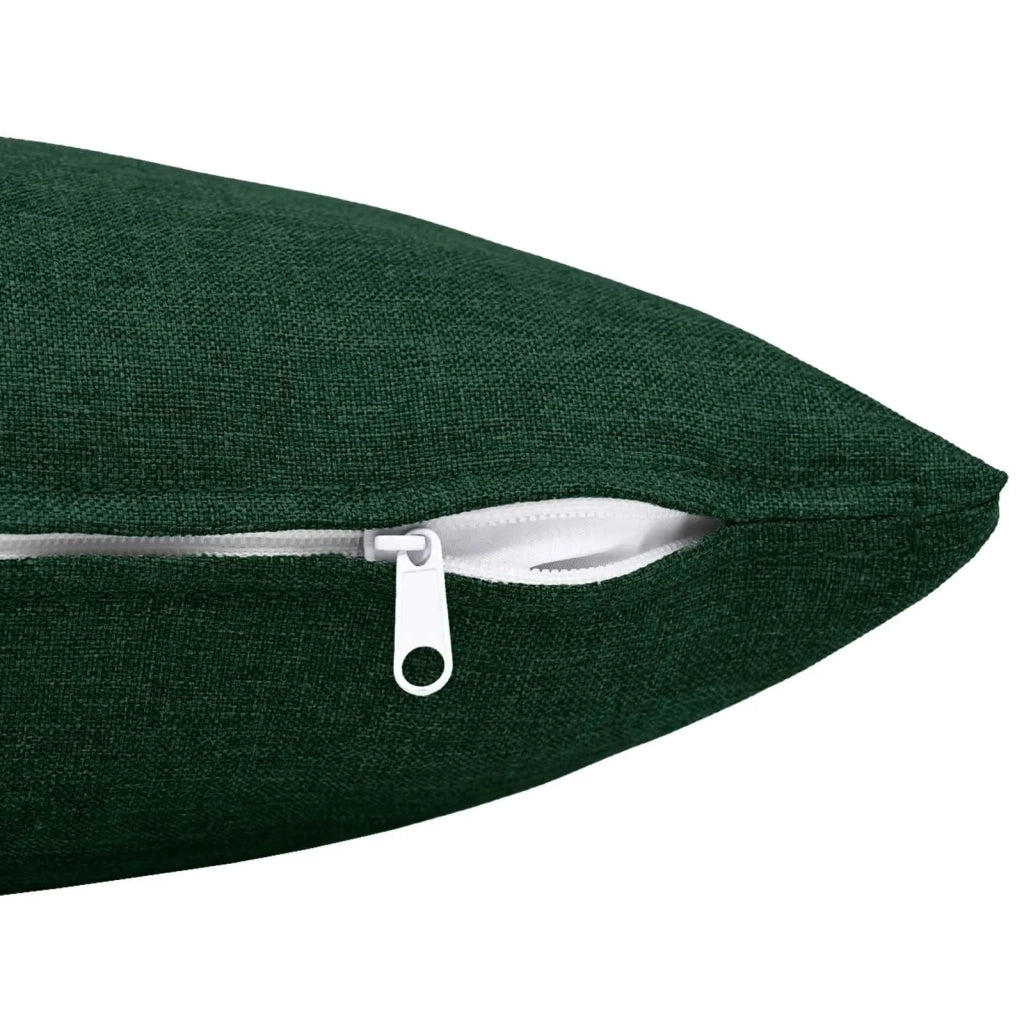 Federa 12 pz HEERLEN Verde Scuro 40 x 40 cm Tessuto 908316