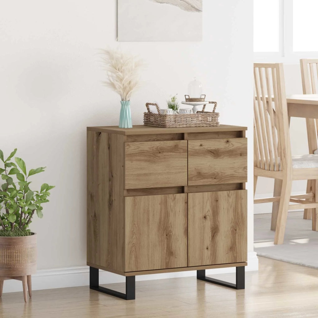 Credenza con cassetto Rovere artigianale 60 x 35 x 70 cm 881742