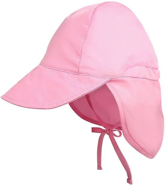 Cappello per Bambino - Protezione UV - Cinturino Regolabile - Protezione Collo - Rosa Chiaro - Materiale Poliestere - Cappello per Bambini 

Modello: 
Cinturino regolabile: 
Dimensioni: 
Peso: 
Materiale: Poliestere 
UV protezione: 
Certificato: