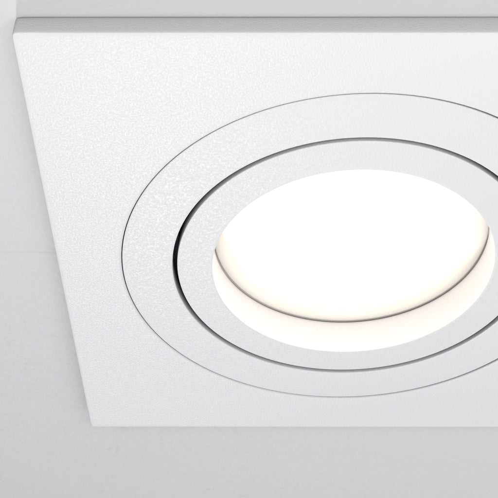 Faretto incasso Maytoni Atom DL024-2-01W GU10 bianco