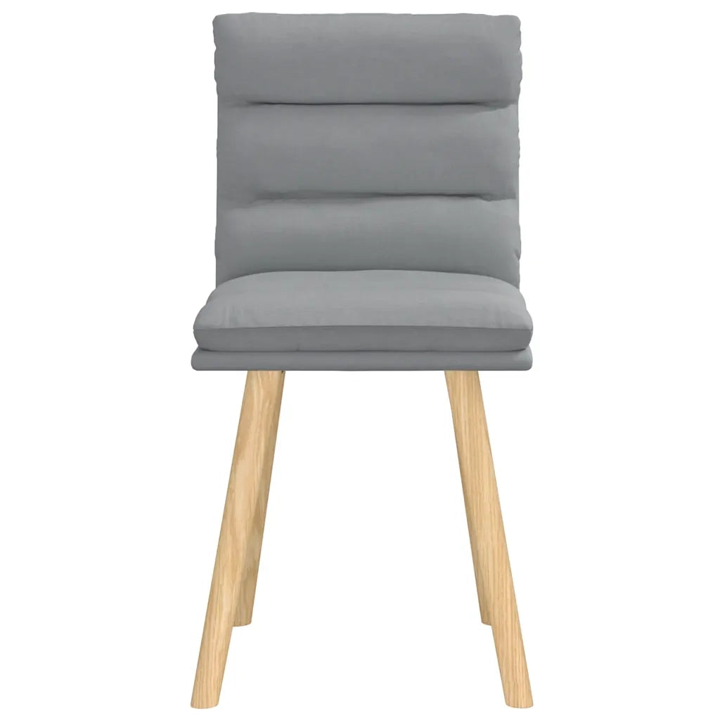 Sedie da Pranzo 2 pz Grigio Chiaro in Tessuto 4101293