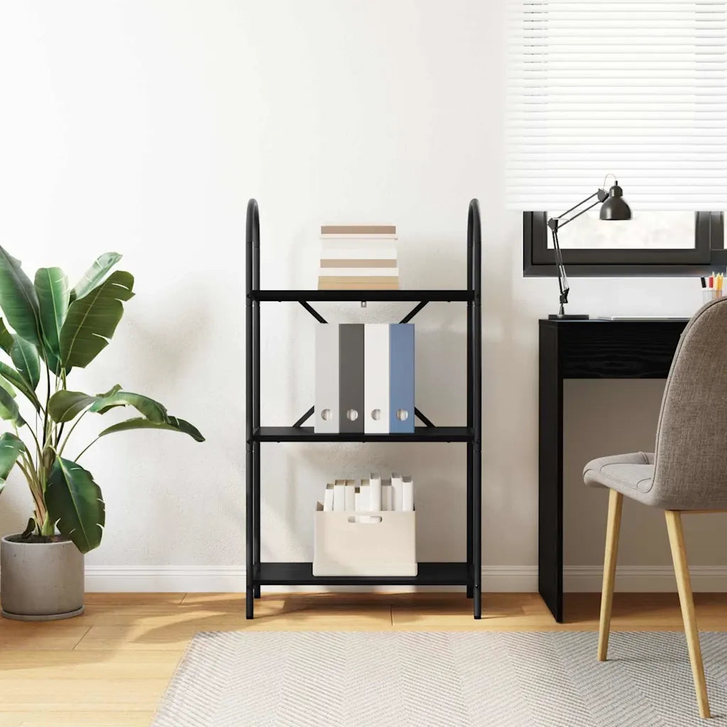 Libreria Rovere Nero 60 x 30 x 109 cm Legno multistrato 879917