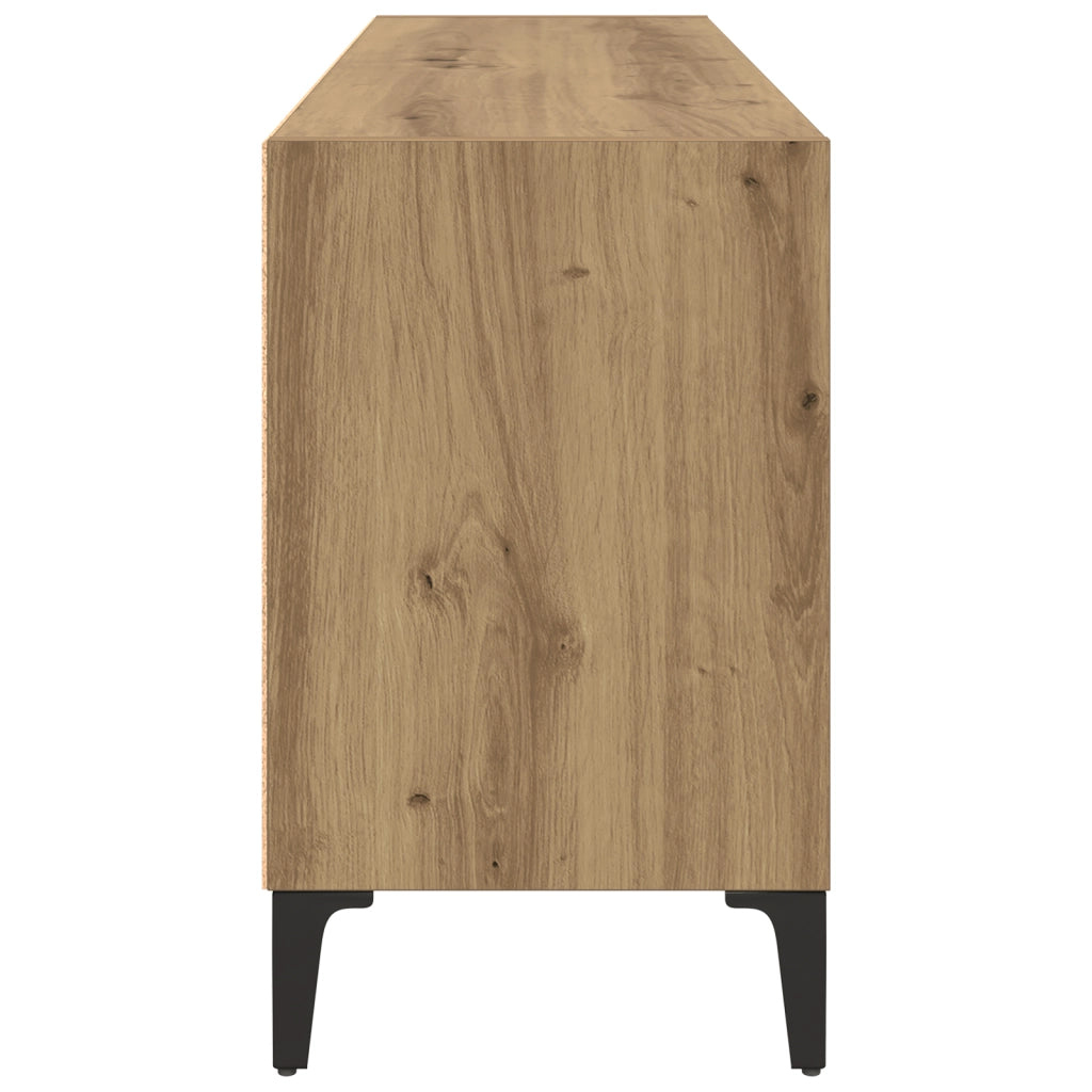 Supporto TV Rovere Artigianale Legno ingegnerizzato, Metallo Medio