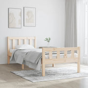 Giroletto-Struttura Letto in Legno Massello 90x190 cm Single 905139