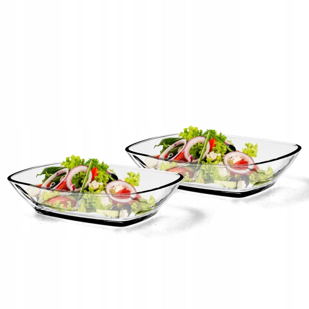 Ciotola da insalata in vetro KADAX, ciotola per snack da 230 ml, set di 2 ciotole semplici